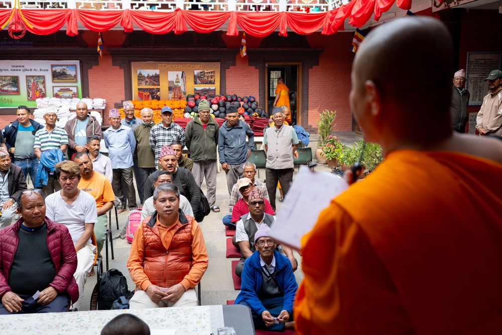 ภาพ No.313165:วันอังคารที่ 10 มีนาคม พ.ศ. 2569 ประมวลภาพบรรยากาศวันแรก โครงการบวชธรรมทายาท ประเทศเนปาล ณ วัดอเชศวร (Aksheswar Mahavihar )