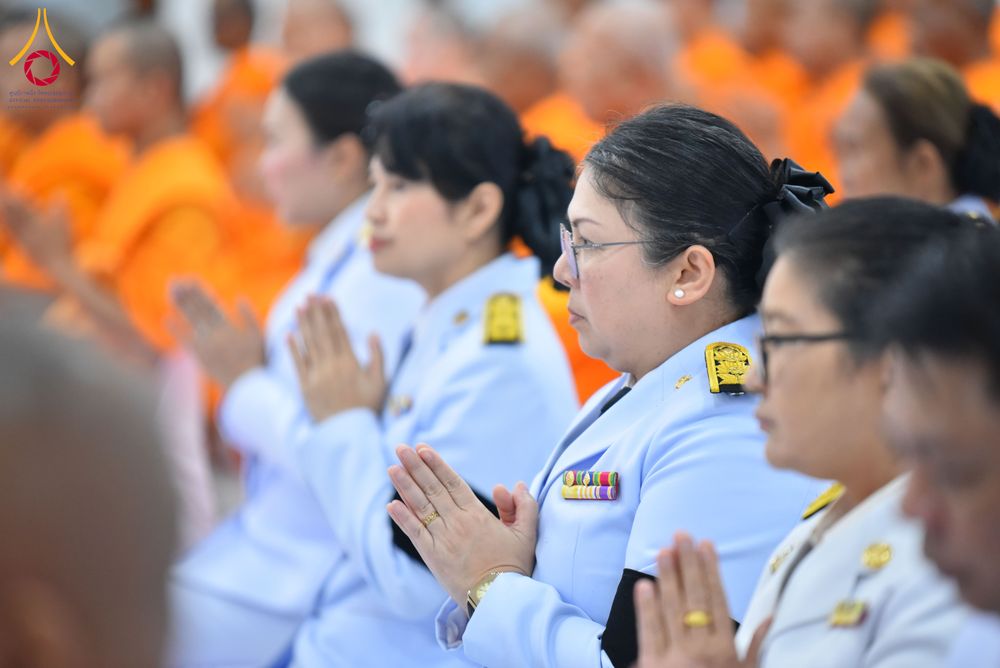 ภาพ No.280661:วันศุกร์ที่ 12 ธันวาคม พ.ศ.2568 พิธีบำเพ็ญกุศลปัญญาสมวาร (50 วัน) อุทิศถวายพระราชกุศลแด่ “พระพันปีหลวง” ณ วัดพระธรรมกาย