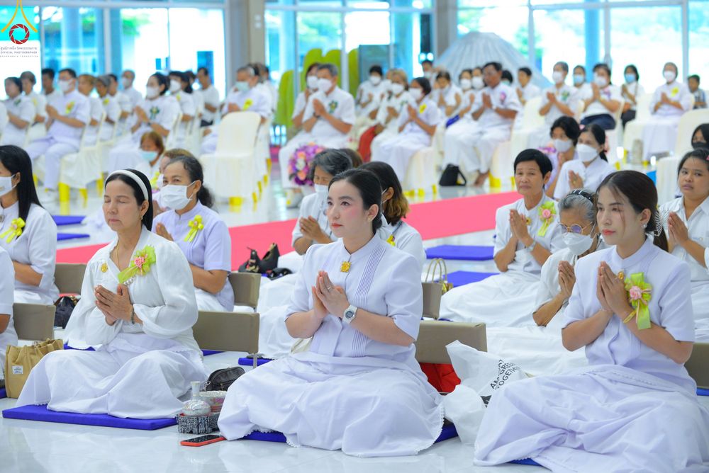 ภาพ No.83286:พิธีถวายสังฆทานคณะสงฆ์ 85 รูป  และพิธีทอดผ้าป่ายกช่อฟ้าดวงแก้ว มหาวิหารหลวงปู่  วันอาทิตย์ที่ 18 มิถุนายน 2566 ณ ศูนย์ปฏิบัติธรรมภาคใต้ อ.บางกล่ำ จ.สงขลา
