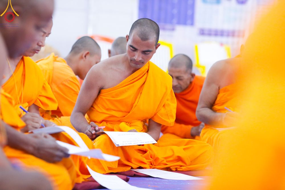 ภาพ No.315267:​วันอาทิตย์ที่ 22 มีนาคม พ.ศ.2569 สามเณรธรรมทายาทเนปาล 500 รูป ฟังธรรม สวดมนต์ ปฏิบัติธรรมร่วมกัน  ณ International Assembly and Meditation Hall Lumbini