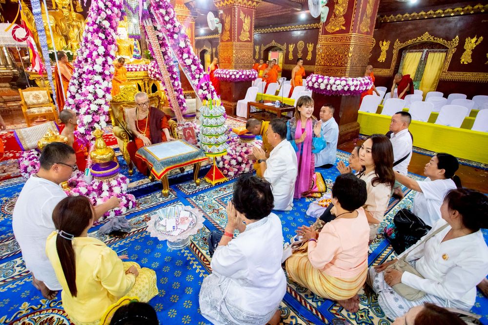 ภาพ No.224423:วันที่ 8 พฤษภาคม พ.ศ. 2568 พิธีถวายมหาสังฆทาน 101 วัด  บูชาธรรมอายุวัฒนมงคล 100 ปี สมเด็จอาชญาธรรมพระเจ้า สมเด็จพระสังฆราชแห่งคณะสงฆ์ไทยเขิน นครเชียงตุง ในนามพระครูบาไชยบูลย์ ธัมมชโย ณ วัดราชฐานหลวงเชียงยืน รัฐฉาน สาธารณรัฐแห่งสหภาพเมียนมา