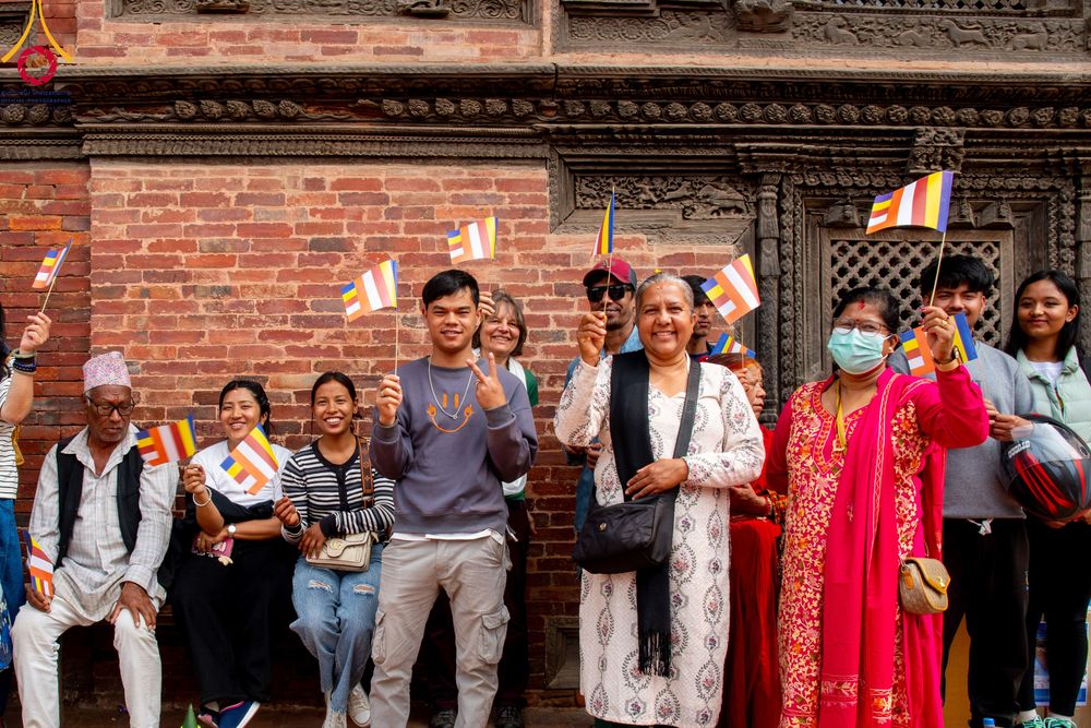 ภาพ No.313570:วันพฤหัสบดีที่ 12 มีนาคม พ.ศ. 2569 ขบวนแห่นาคธรรมทายาทในโครงการบรรพชาสามเณร 500 รูป  จาก นาคบาฮาล (Nagbahal) สู่จัตุรัสปาทัน (Patan Durbar Square) ประเทศเนปาล