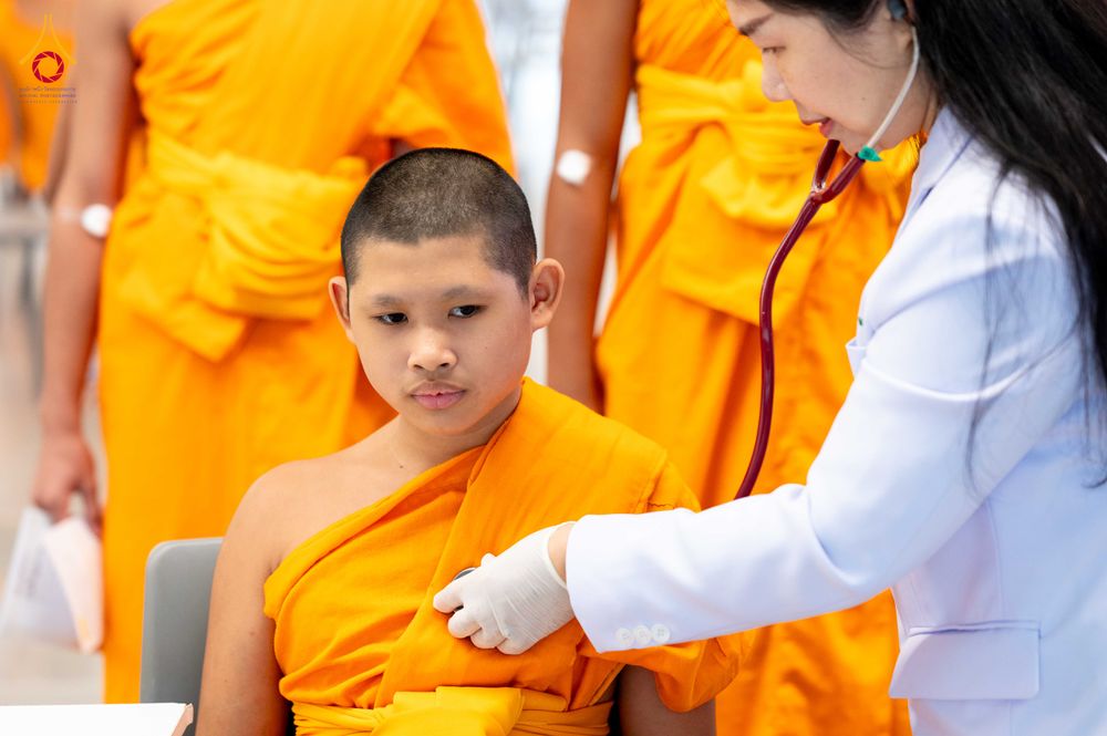 ภาพ No.342625:วันที่ 8 สิงหาคม พ.ศ. 2569  ตรวจสุขภาพประจำปีสามเณร ณ วัดพระธรรมกาย ปทุมธานี