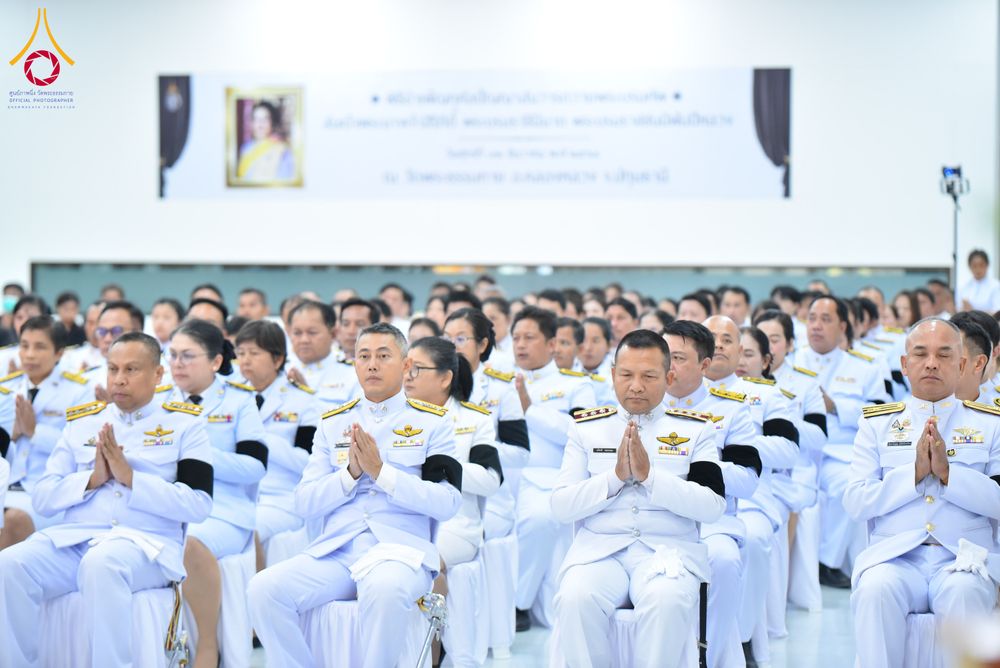 ภาพ No.280647:วันศุกร์ที่ 12 ธันวาคม พ.ศ.2568 พิธีบำเพ็ญกุศลปัญญาสมวาร (50 วัน) อุทิศถวายพระราชกุศลแด่ “พระพันปีหลวง” ณ วัดพระธรรมกาย