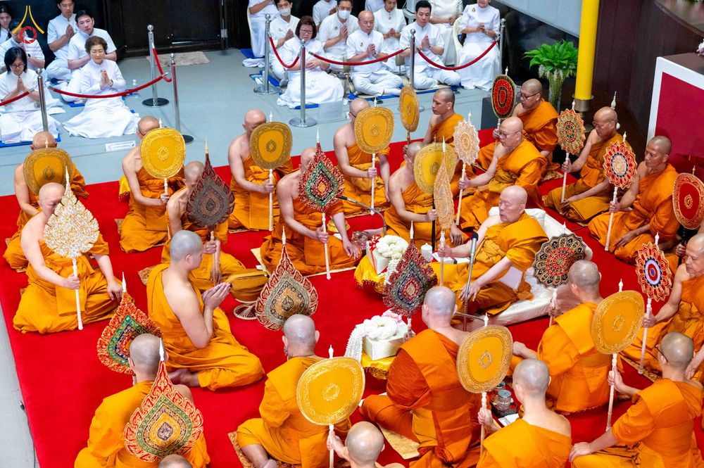 ภาพ No.341905:วันพุธที่ 29 กรกฎาคม พ.ศ. 2569 พิธีอุปสมบทสามเณรประโยค 9 นาคในพระบรมราชานุเคราะห์ ณ โบสถ์พระไตรปิฏก วัดพระธรรมกาย