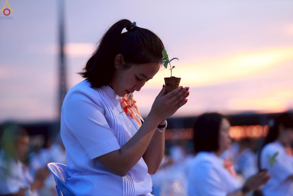 ภาพ No.253008:วันที่ 10 ตุลาคม พ.ศ. 2568 พิธีปลูกต้นทรัพย์บานชื่น ณ ลานธรรม วัดพระธรรมกาย