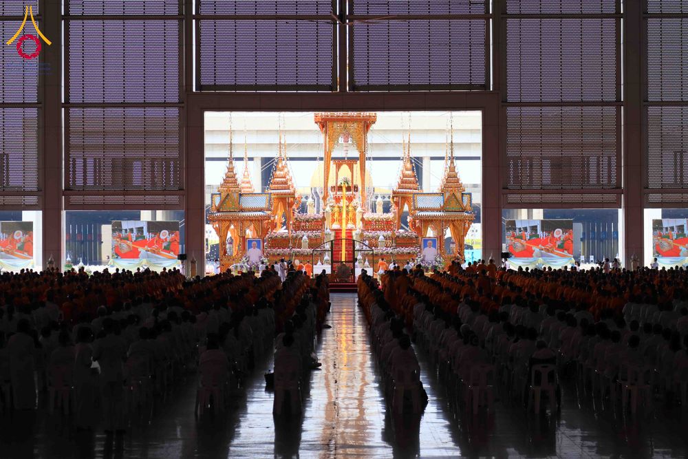 ภาพ No.316601:วันอาทิตย์ที่ 29 มีนาคม พ.ศ. 2569 พิธีทอดผ้าบังสุกุลและพิธีชำระร่าง โยมพ่อณรงค์ จินตมากุล  สิริอายุ 99 ปี 11 เดือน โยมบิดา พระครูปลัดรัตนวีรวัฒน์ (รังสฤษดิ์ อิทฺธิจินตโก) ที่ปรึกษาเจ้าคณะจังหวัดปทุมธานี เจ้าอาวาสวัดพระธรรมกาย  ณ ฌาปนสถานชั่วคราว ทางเข้า 