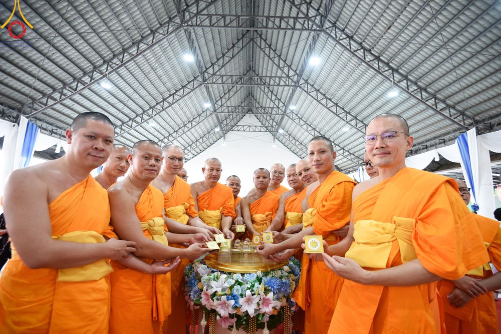 ภาพ No.311007:วันอาทิตย์ที่ 22 กุมภาพันธ์ พ.ศ. 2569 พิธีประดิษฐานพระประธาน “พระธรรมกาย” ณ ธุดงคสถานอำนาจเจริญ จังหวัดอำนาจเจริญ