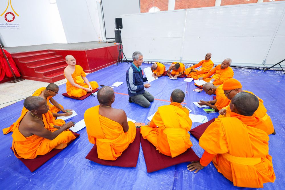 ภาพ No.315268:​วันอาทิตย์ที่ 22 มีนาคม พ.ศ.2569 สามเณรธรรมทายาทเนปาล 500 รูป ฟังธรรม สวดมนต์ ปฏิบัติธรรมร่วมกัน  ณ International Assembly and Meditation Hall Lumbini