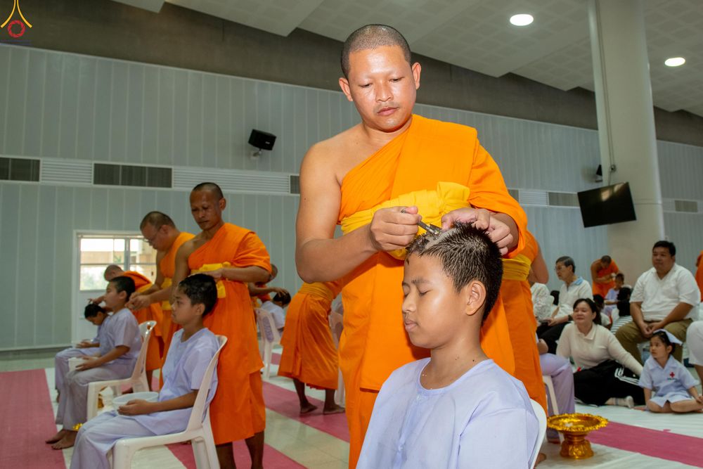ภาพ No.316861:วันเสาร์ที่ 28 มีนาคม พ.ศ.2569 พิธีปลงผมนาคธรรมทายาท โครงการสามเณรยุวธรรมทายาท รุ่นที่ 34 โครงการสามเณรมัชฌิมธรรมทายาท รุ่นที่ 30 ณ มหารัตนวิหารคด 13 วัดพระธรรมกาย