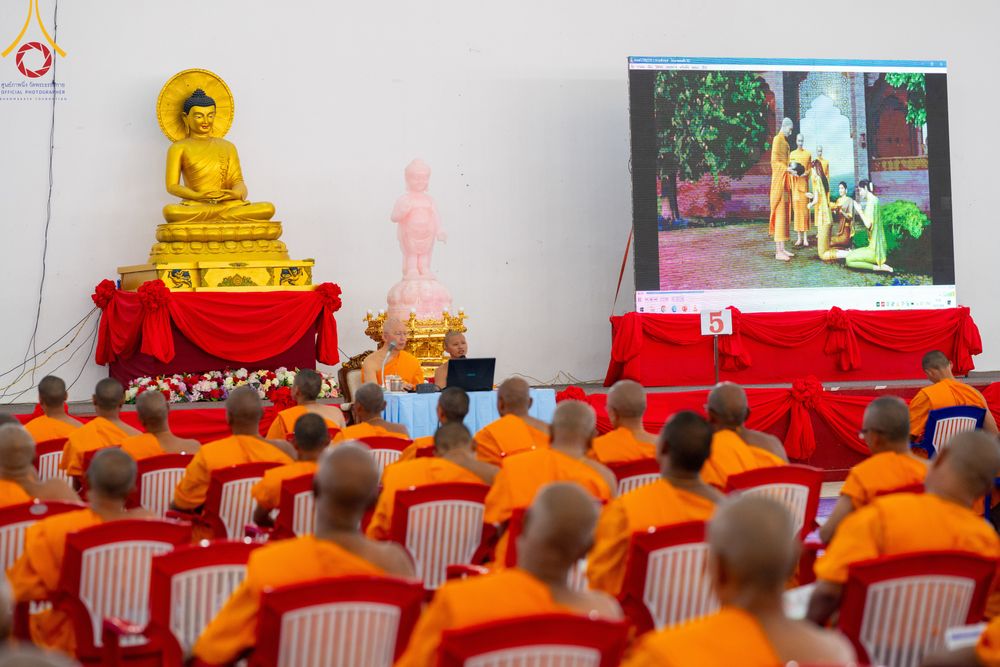 ภาพ No.315284:​วันอาทิตย์ที่ 22 มีนาคม พ.ศ.2569 สามเณรธรรมทายาทเนปาล 500 รูป ฟังธรรม สวดมนต์ ปฏิบัติธรรมร่วมกัน  ณ International Assembly and Meditation Hall Lumbini