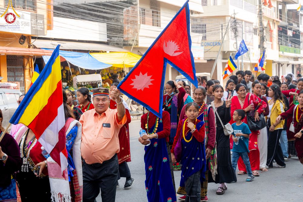 ภาพ No.317035:วันเสาร์ที่ 28 มีนาคม พ.ศ.2569 ธรรมยาตราจาริก ณ ซุ้มประตูลุมพินีเกต(Lumbini Gate) ประเทศเนปาล