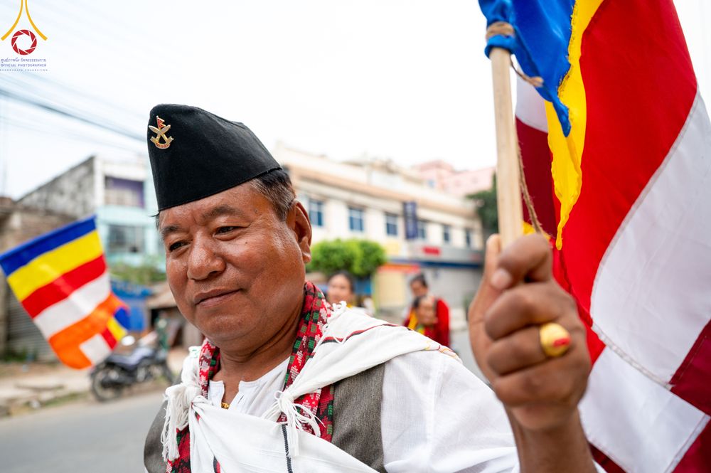 ภาพ No.317045:วันเสาร์ที่ 28 มีนาคม พ.ศ.2569 ธรรมยาตราจาริก ณ ซุ้มประตูลุมพินีเกต(Lumbini Gate) ประเทศเนปาล