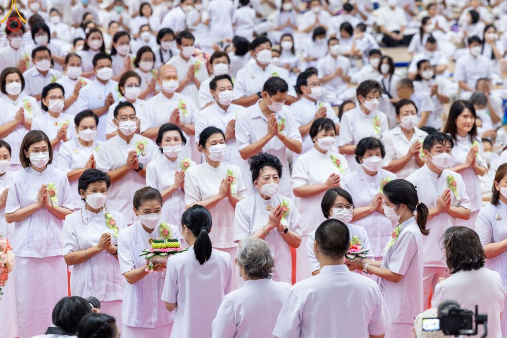 ภาพ No.84708:พิธีบรรจุพระบรมสารีริกธาตุภายในเกตุดอกบัวตูม องค์พระประธาน ณ ห้องแก้วสารพัดนึก 2 วัดพระธรรมกาย ในวันอาสาฬหบูชา อังคารที่ 1 สิงหาคม พ.ศ.2566