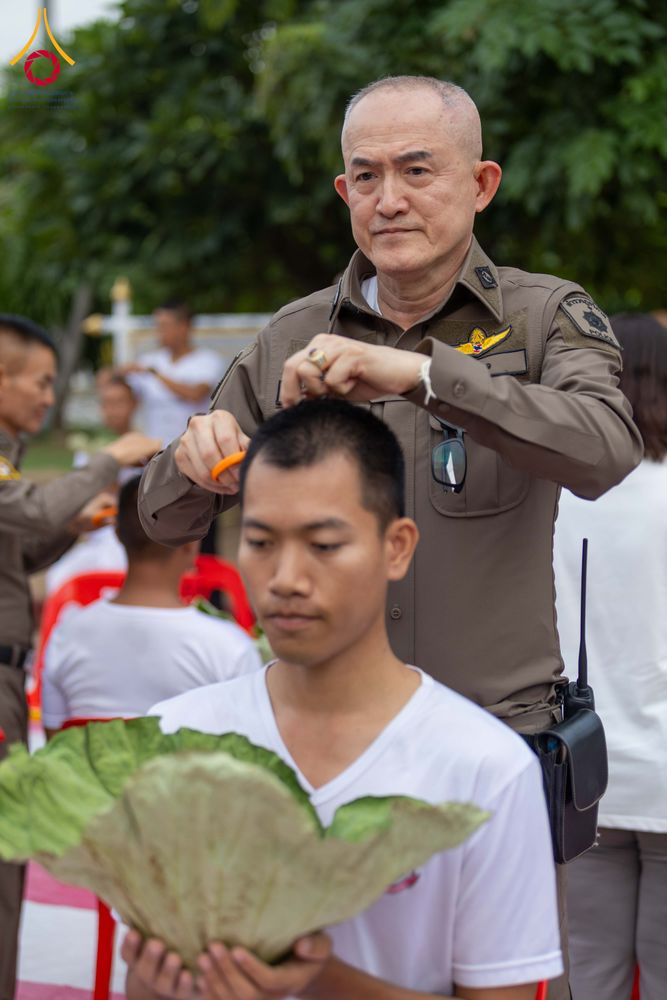 ภาพ No.349307:วันจันทร์ที่ 14 กันยายน พ.ศ.2569  พิธีตัดปอยผมนักเรียนนายสิบธรรมทายาท  "โครงการบรรพชาและพัฒนาศีลธรรม นักเรียนนายสิบตำรวจรุ่นที่ 16“  ณ ศูนย์ฝึกอบรมตำรวจภูธร ภาค 1  จ.สระบุรี