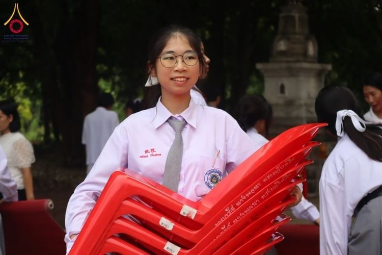 ภาพ No.176733:พิธีทอดกฐิน ณ วัดแหลมรวกอินทรนิมิตร ต.ธงชัยเหนือ อ.ปักธงชัย จ.นครราชสีมา ในโครงการกฐินสามัคคีทั่วไทย 30,000 วัด บูชาธรรม 80 ปี หลวงพ่อธัมมชโย โดยคณะศิษยานุศิษย์วัดพระธรรมกาย วันที่ 27 ตุลาคม พ.ศ.2567 กฐินสัมฤทธิ์เด็กดี V-Star โรงเรียนตะวันชัย จ.นครราชสีม