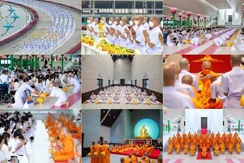 ประมวลภาพพิธีบรรพชาอุปสมบท โครงการบรรพชาอุปสมบทหมู่ รุ่นวันครูวิชชาธรรมกาย ปีพุทธศักราช 2565