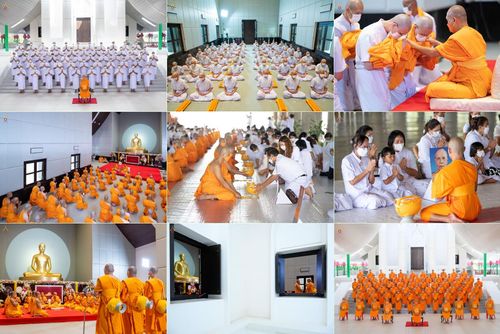 ประมวลภาพพิธีอุปสมบท โครงการบรรพชาอุปสมบทหมู่ รุ่นเข้าพรรษา 2565
