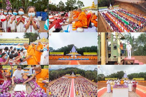 ประมวลภาพพิธีตักบาตร ณ วัดแม่แพ จ.แม่ฮ่องสอน เนื่องในวันธรรมชัย