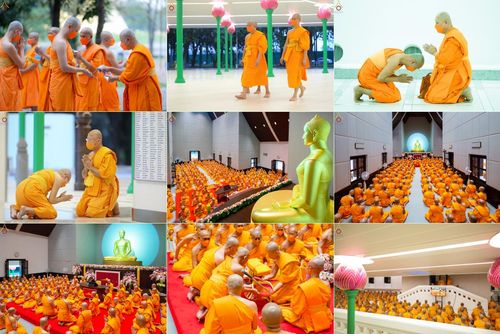 ประมวลภาพพิธีกรานกฐิน ของคณะสงฆ์ ณ วัดพระธรรมกาย (วันที่ 6 พฤศจิกายน พ.ศ. 2565)