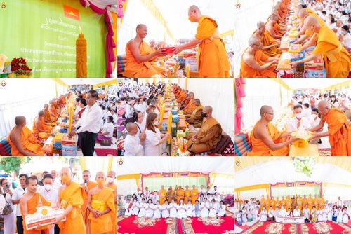 ประมวลภาพประธานมูลนิธิธรรมกายถวายเทียนพรรษา 43 วัด ในเขตจังหวัดไพลิน ประเทศกัมพูชา