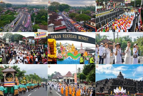 ประมวลภาพขบวนรถบุปผชาติ อัญเชิญน้ำและไฟศักดิ์สิทธิ์ ณ ประเทศอินโดนีเซีย