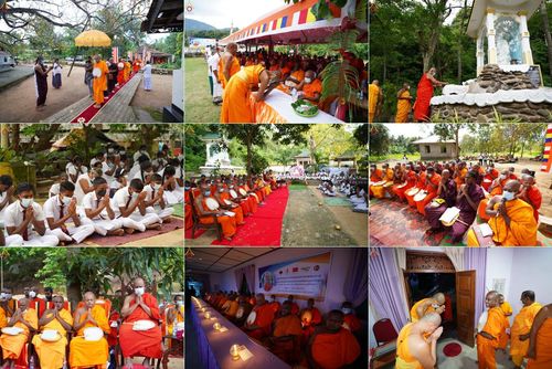 ประมวลภาพพิธีถวายสังฆทานช่วยเหลือคณะสงฆ์ศรีลังกา ช่วงวิกฤตเศรษฐกิจ บูชาธรรมหลวงพ่อธัมมชโย ในโอกาสวันคุ้มครองโลก พ.ศ. 2565