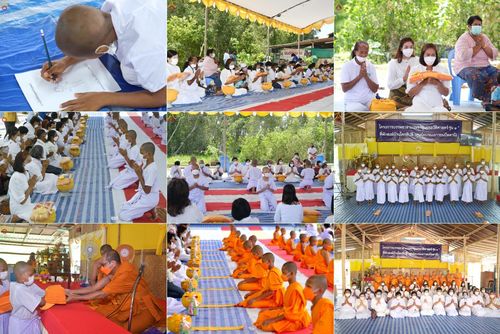 ประมวลภาพพิธีบรรพชา ในโครงการบรรพชาสามเณรฟื้นฟูพระพุทธศาสนาทั่วไทย ณ ศูนย์อบรมเยาวชนปัตตานี