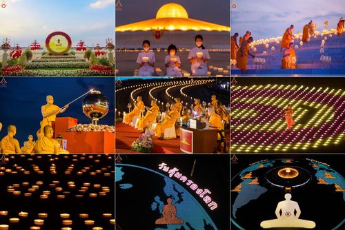 ประมวลภาพพิธีจุดประทีป​ วันคุ้ม​ครองโลก ณ วัดพระธรรมกาย
