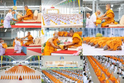 ประมวลภาพพิธีบรรพชา และพิธีถวายบาตร โครงการบวชภาคฤดูร้อน พ.ศ. 2565