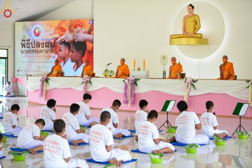 ภาพ No.44079:ประมวลภาพพิธีตัดปอยผมนาคธรรมทายาท ณ ศูนย์ปฏิบัติธรรมสระบุรี