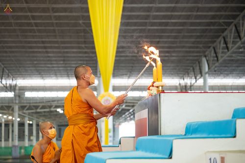 ภาพ No.44297:ประมวลภาพพิธีบรรพชา และพิธีถวายบาตร โครงการบวชภาคฤดูร้อน พ.ศ. 2565