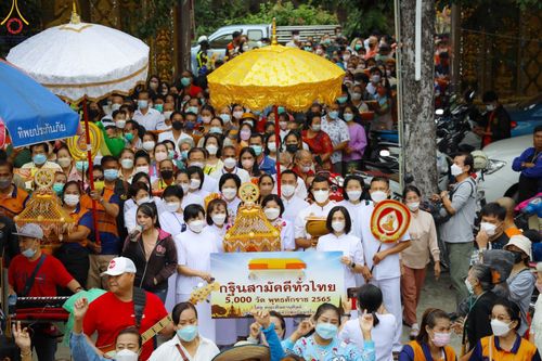 ภาพ No.54085:ประมวลภาพพิธีทอดกฐินสามัคคี ณ วัดคุณหญิงส้มจีน จ.ปทุมธานี (วันที่ 16 ตุลาคม พ.ศ. 2565)