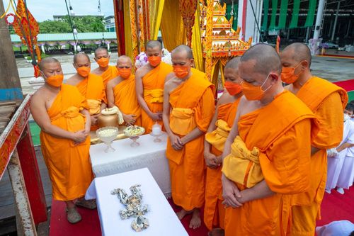 ประมวลภาพพิธีเก็บอัฐิและลอยอังคาร พระสุธรรมญาณวิเทศ  (สุธรรม สุธมฺโม)