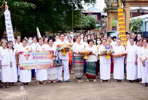 ภาพ No.54056:ประมวลภาพพิธีทอดกฐินสามัคคี ณ วัดเหล่าฝ้าย จ.ยโสธร (วันที่ 16 ตุลาคม พ.ศ. 2565)