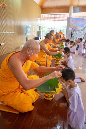 ภาพ No.44807:ประมวลภาพพิธีบรรพชา ในโครงการบรรพชาสามเณรฟื้นฟูพระพุทธศาสนาทั่วไทย ณ ศูนย์อบรมเยาวชนบางปะหัน