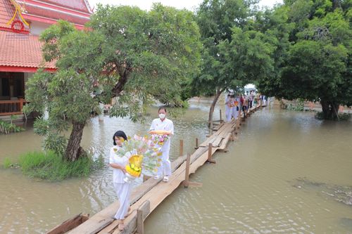 ประมวลภาพพิธีทอดกฐินสามัคคี ณ วัดบ้านด่าน จ.สุพรรณบุรี (วันที่ 15 ตุลาคม พ.ศ. 2565)
