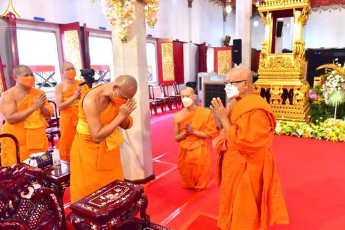 ประมวลภาพพิธีบำเพ็ญกุศลสวดพระอภิธรรม พระเทพวรเวที (บุญศรี ปุญฺญสิริ ป.ธ.4) อดีตผู้ช่วยเจ้าอาวาสวัดปากน้ำ