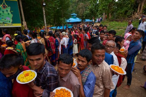 ภาพ No.57340:ประมวลภาพประมวลภาพพิธีถวายและฉลองพระพุทธรูปปางไสยาสน์ ณ ประเทศบังกลาเทศ