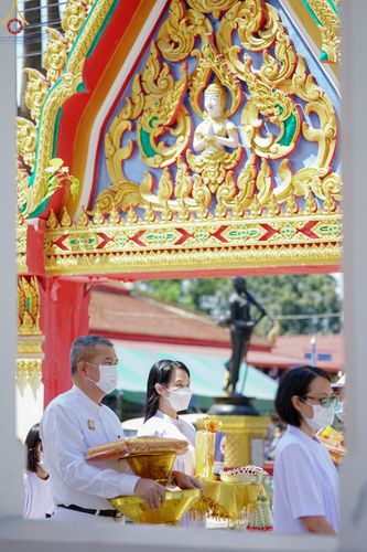 ภาพ No.55948:ประมวลภาพพิธีทอดกฐินสามัคคี ณ วัดโพธิ์ จ.พระนครศรีอยุธยา (วันที่ 23 ตุลาคม พ.ศ. 2565)