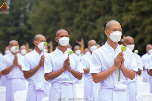 ภาพ No.40839:พิธีตัดปอยผม ปลงผม ขอขมารับผ้าไตรและพิธีบรรพชา ในโครงการอุปสมบท บูชาธรรมมหาปูชนียาจารย์ ประจำปี 2564 ชุดที่ 17