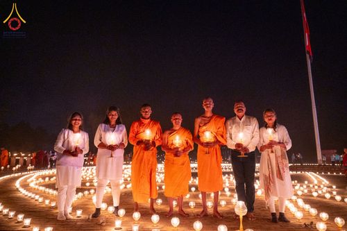 ภาพ No.210555:วันเสาร์ที่ 8 มีนาคม พ.ศ. 2568 พิธีจุดประทีป โครงการบรรพชาสามเณรชาวเนปาล 500 รูป ณ ชาตสถานอุทยานลุมพินีวัน ที่ประสูติขององค์สมเด็จพระสัมมาสัมพุทธเจ้า ลุมพินี ประเทศเนปาล