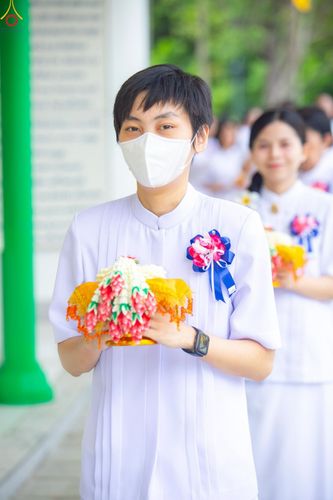 ภาพ No.227436:วันเสาร์ที่ 31 พฤษภาคม พ.ศ. 2568 พิธีเวียนประทักษิณรอบพระอุโบสถ ในพิธีอุปสมบท สามเณรเตรียม DCI รุ่นที่ 22 ณ อุโบสถพระไตรปิฎก วัดพระธรรมกาย