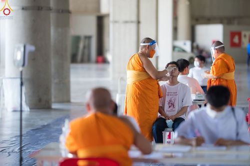 ภาพ No.47304:ประมวลภาพพิธีปลงผม ในโครงการบรรพชาอุปสมบทหมู่ ภาคฤดูฝน 2565
