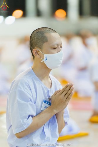 ภาพ No.39854:พิธีตัดปอยผม ปลงผม ขอขมารับผ้าไตรและพิธีบรรพชา ในโครงการอุปสมบท บูชาธรรมมหาปูชนียาจารย์ ประจำปี 2564 ชุดที่ 7