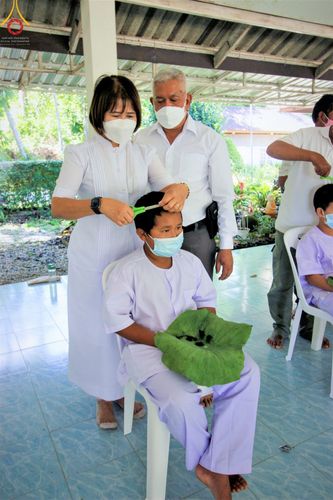 ภาพ No.44106:ประมวลภาพพิธีตัดปอยผมนาคธรรมทายาท ณ ธุดงคสถานจันทปุระ