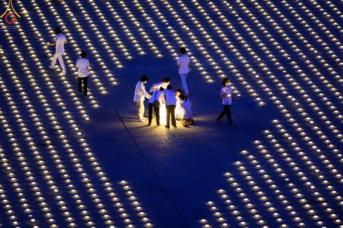 ภาพ No.49105:ประมวลภาพพิธีจุดประทีป  ในวันสมาธิโลก (วันเสาร์ที่ 6 สิงหาคม พ.ศ. 2565)