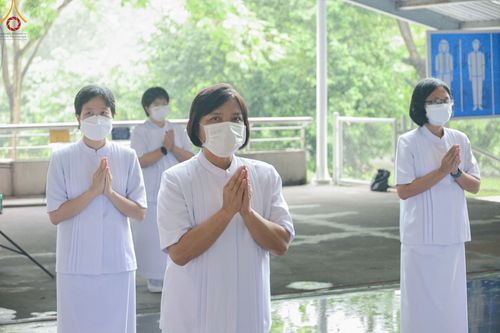 ภาพ No.48474:ประมวลภาพพิธีรับร่างนักสร้างบารมี พระเดชพระคุณพระสุธรรมญาณวิเทศ วิ. (สุธรรม สุธมฺโม)
