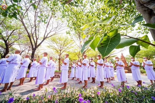 ภาพ No.43660:เมืองโบราณ ร่วมกับกองนครหลวง 6 จัดพิธีบรรพชาถวายเป็นพุทธบูชา