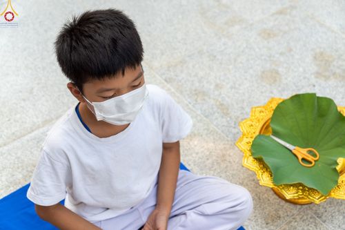 ภาพ No.44536:ประมวลภาพพิธีปลงผม โครงการบรรพชาสามเณรฟื้นฟูพระพุทธศาสนาทั่วไทย ณ อนุสรณ์สถานมหาวิหารพระมงคลเทพมุนี